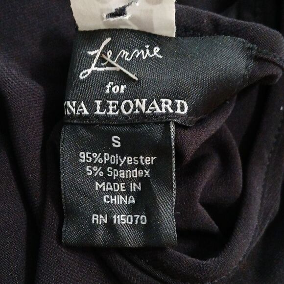 Lennie for Nina Leonard black simple black maxi dress Sz S - Picture 5 of 5